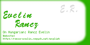 evelin rancz business card